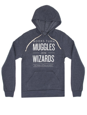 Books Turn Muggles into Wizards Unisex hoodie