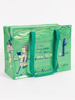 Long Walks to the Library Shoulder Tote