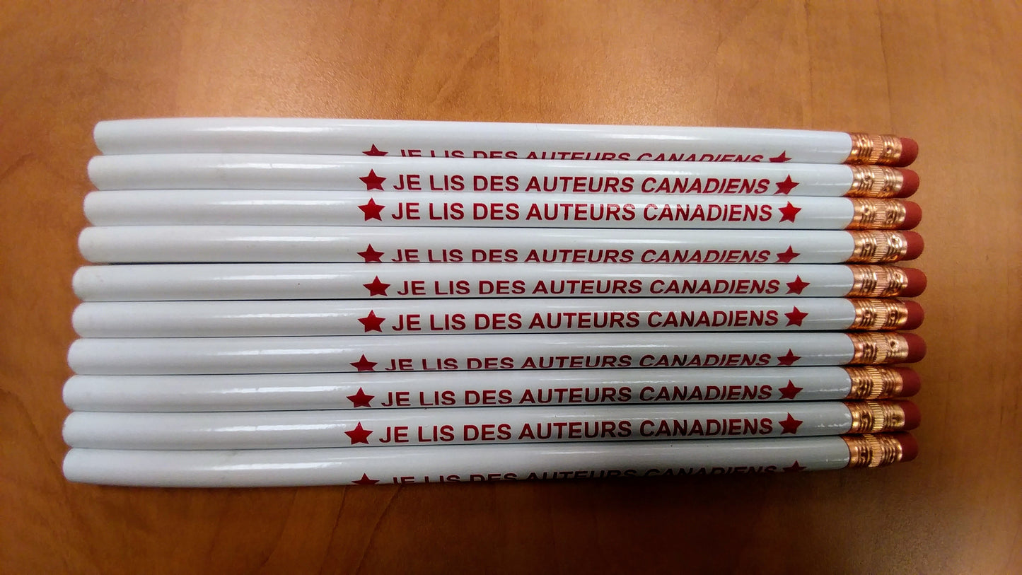 Je lis des auteurs canadiens Pencils 10/Pack