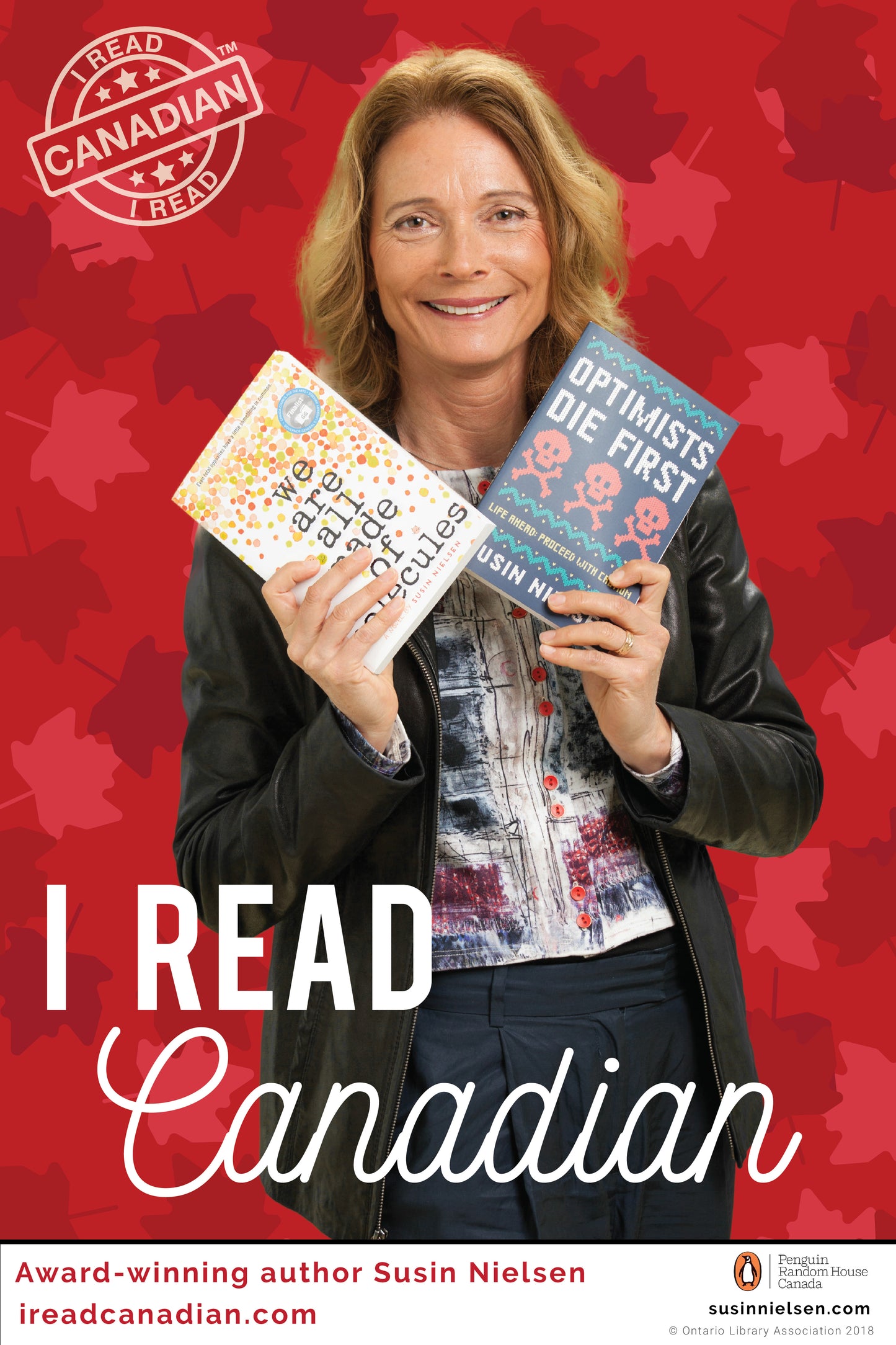 I Read Canadian- Susin Nielsen Poster