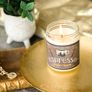 Espresso Candle - Coffee Soy Candle / Book Lover Candle