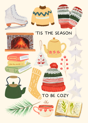 'Tis the Season to be Cozy - Holiday Greeting Card