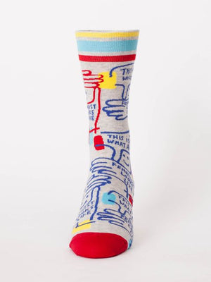 Feminist Looks Like Men's Sock - The Library Marketplace