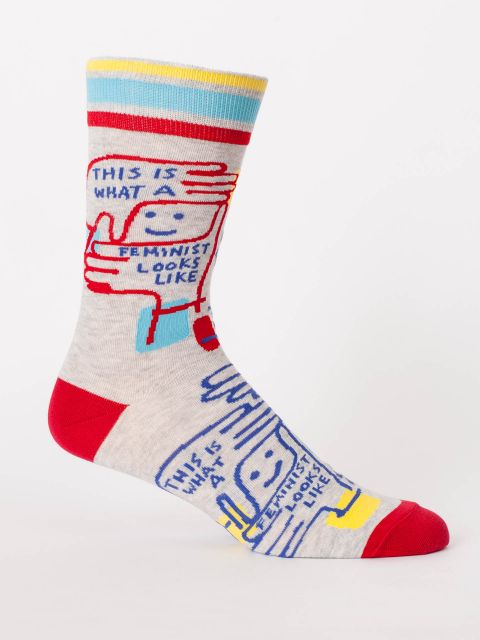 Feminist Looks Like Men's Sock