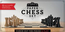 Paper Chess Set: Punch Out the Pieces and Play