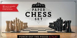Paper Chess Set: Punch Out the Pieces and Play