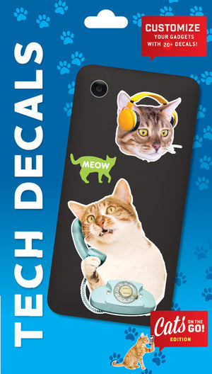 Cats on the Go: Tech Decals-Decal-Chronicle Books-The Library Marketplace