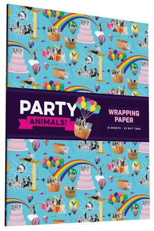 Party Animals! Wrapping Paper-Paper Wrap-Chronicle Books-The Library Marketplace