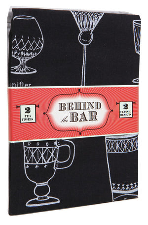 Behind the Bar: 2 Tea Towels-Tea Towels-Chronicle Books-The Library Marketplace