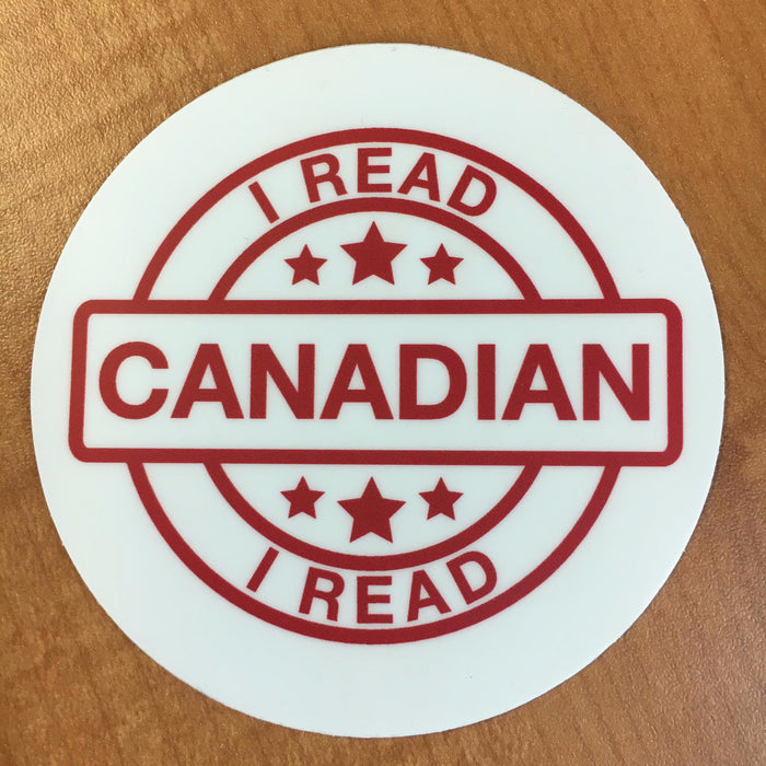 I Read Canadian Laptop Sticker