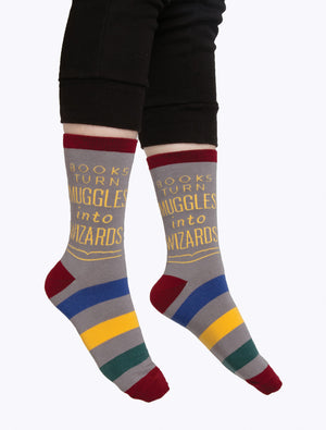 Books Turn Muggles Into Wizard Socks-Socks-Out of Print-The Library Marketplace