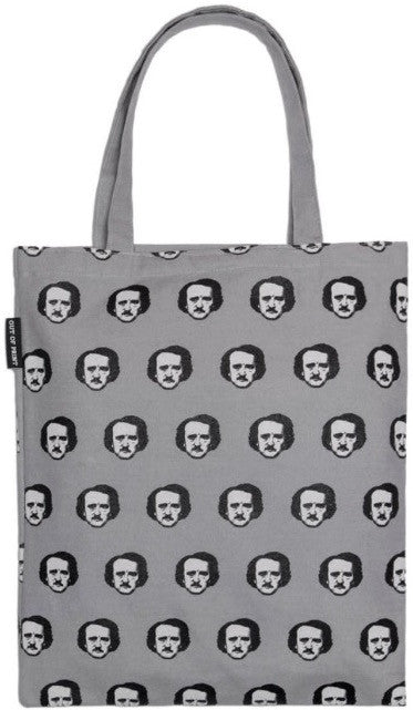 Poe-ka Dot (Gray) Tote Bag - The Library Marketplace