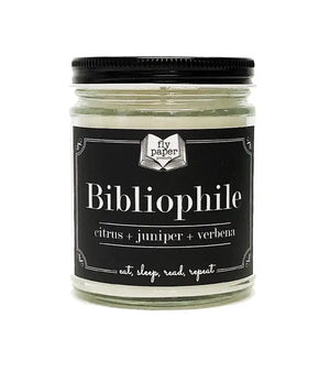 Bibliophile 9oz Literary Glass Soy Candle