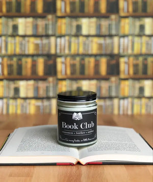 Book Club 9oz Literary Glass Soy Candle