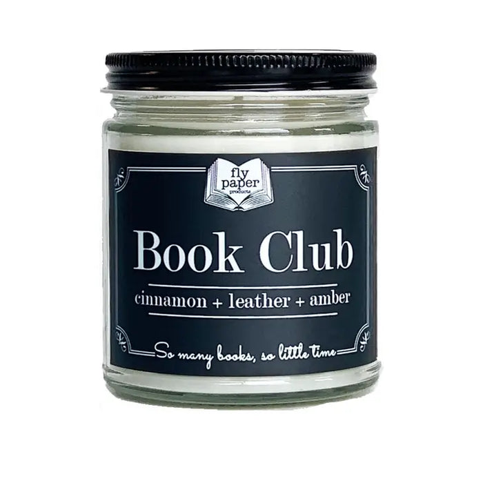 Book Club 9oz Literary Glass Soy Candle