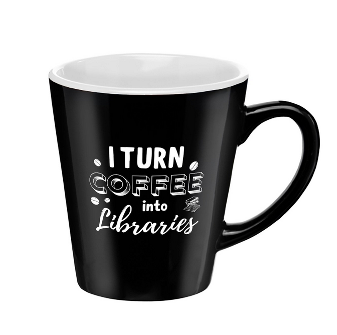 I Turn Coffee into Libraries - 14 oz Mug
