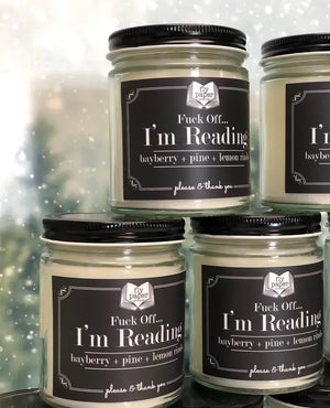 F... Off I'm Reading 9oz Literary Glass Soy Candle