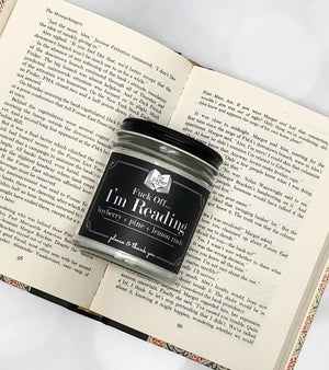F... Off I'm Reading 9oz Literary Glass Soy Candle