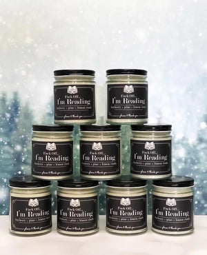 F... Off I'm Reading 9oz Literary Glass Soy Candle