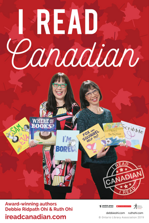 Debbie Ridpath Ohi & Ruth Ohi Poster - I Read Canadian