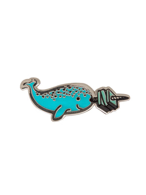 Read Like a Narwhal Pin