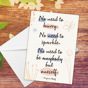 Be Yourself Author Greeting Card