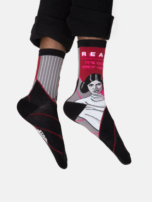 Princess Leia Star Wars READ socks