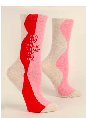 Ha Ha Ha Free Time Ha Ha Ha W-Crew Socks