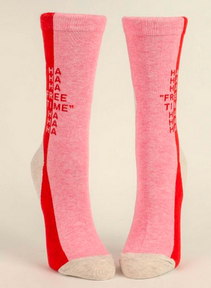 Ha Ha Ha Free Time Ha Ha Ha W-Crew Socks