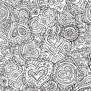 Doodle Designs Artist's Coloring Book