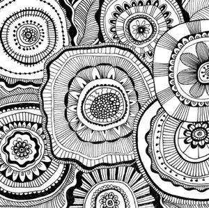 Doodle Designs Artist's Coloring Book