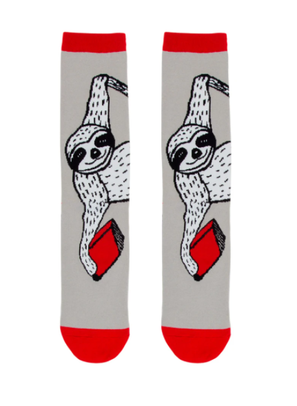 Book sloth socks