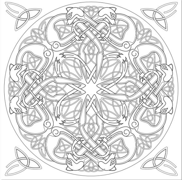 博客來-Celtic Mandala Coloring Books for Grownups