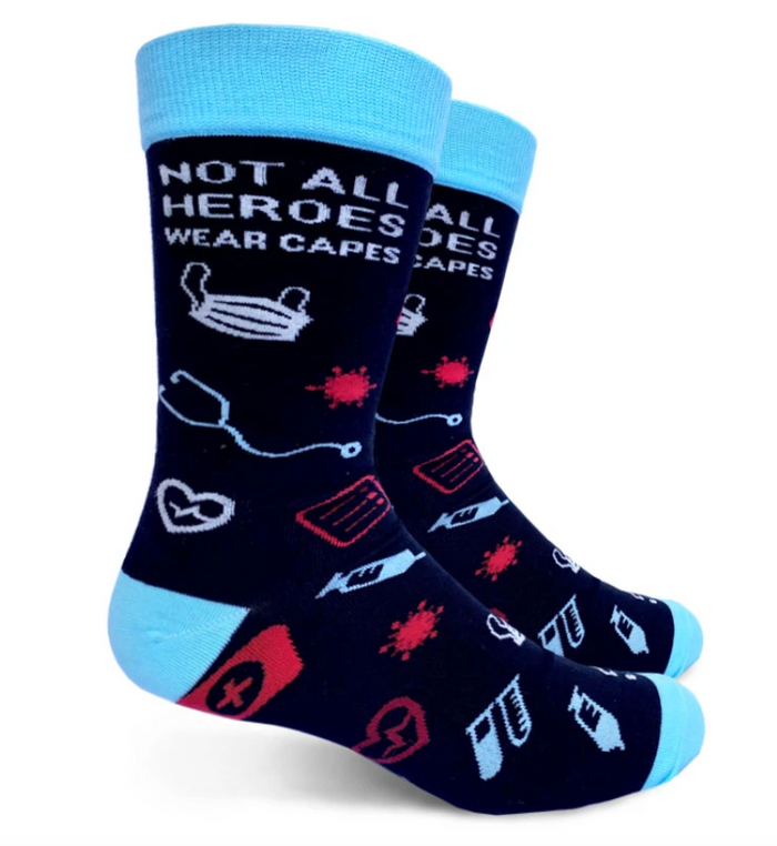 Medical Heroes Mens Crew Socks