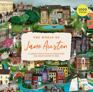 The World of Jane Austen : A Jigsaw Puzzle with 60 Characters and Great Houses to Find