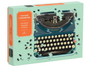 Galison Vintage Typewriter 750 Piece Shaped Jigsaw Puzzle
