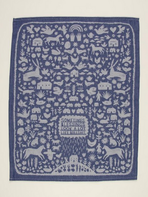 Sometimes Blessings Look A Lot Like Bullshit Dish Towel