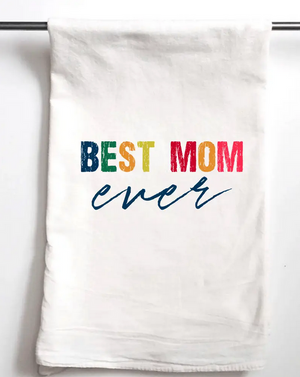 Best Mom Ever colorblock | Gift Towel