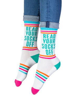 Read Your Socks Off gym socks