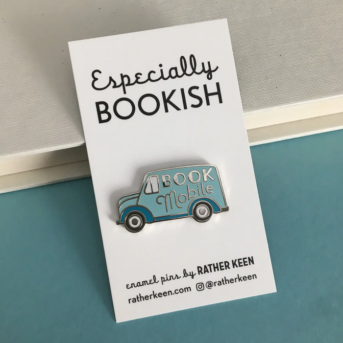 Bookmobile Enamel Pin - Library pin