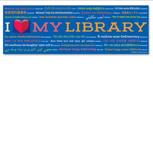 I Love My Library Bookmark