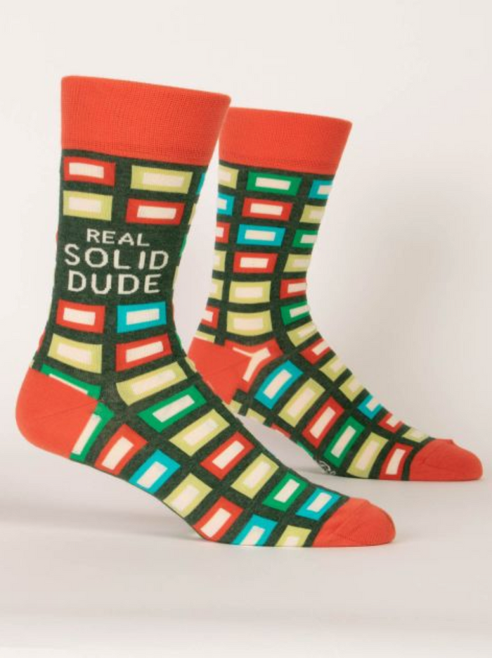 Real Solid Dude Men's Crew Socks