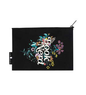 Book Nerd Floral pouch