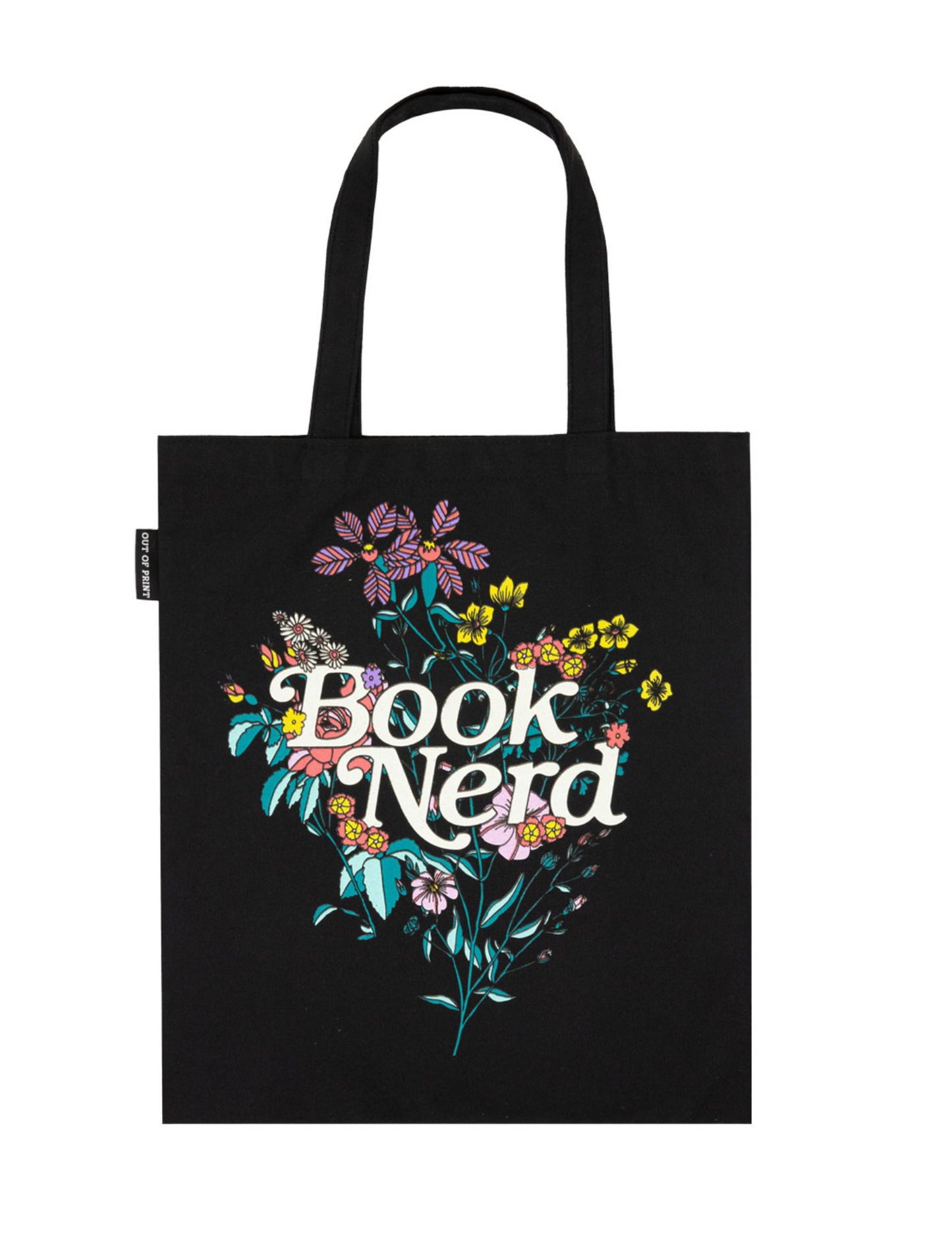 Book Nerd Floral tote bag