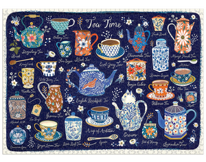 Tea Time 1000 Piece Puzzle with Shaped Pieces