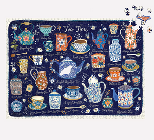 Tea Time 1000 Piece Puzzle with Shaped Pieces