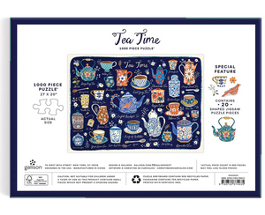 Tea Time 1000 Piece Puzzle with Shaped Pieces
