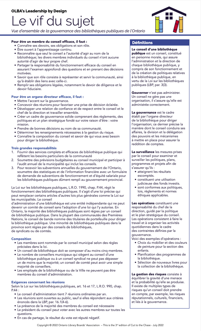 OLBA's Leadership by Design: Le vif du sujet (PDF Download)