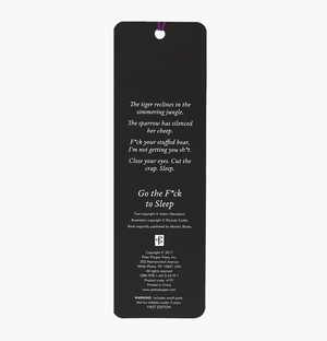 Go the F*ck to Sleep Beaded Bookmark