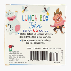 Lunch Box Jokes for Kids (Set of 60 Cards)